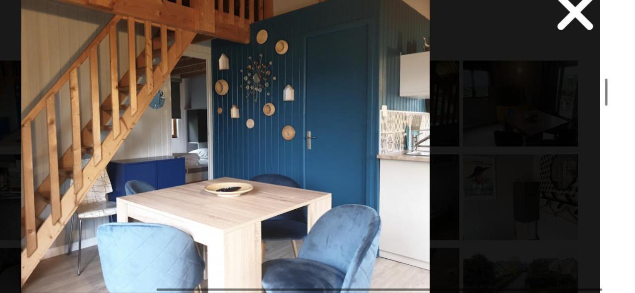 Gite Chalet Bleu Soleil Saint-Benoit-d'Hebertot Extérieur photo